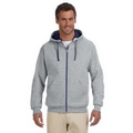 Jerzees  8 Oz. 50/50 NuBlend Contrast Full-Zip Hood